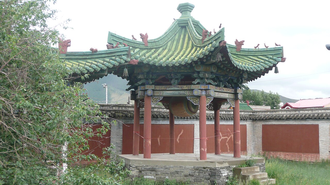The temple roofs of the Bogd Khan's residence.