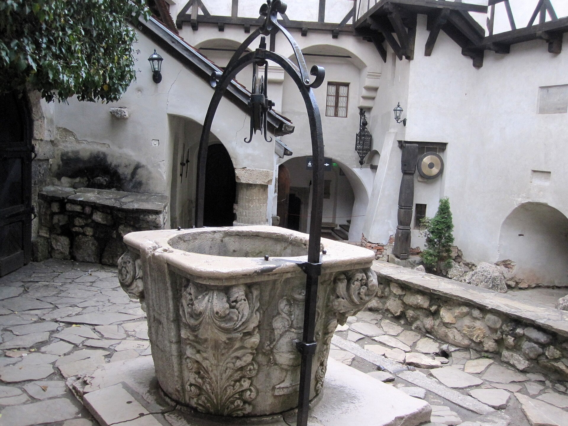 A deep well in the courtyard is wrapped in legends of hidden passages and buried treasure.
