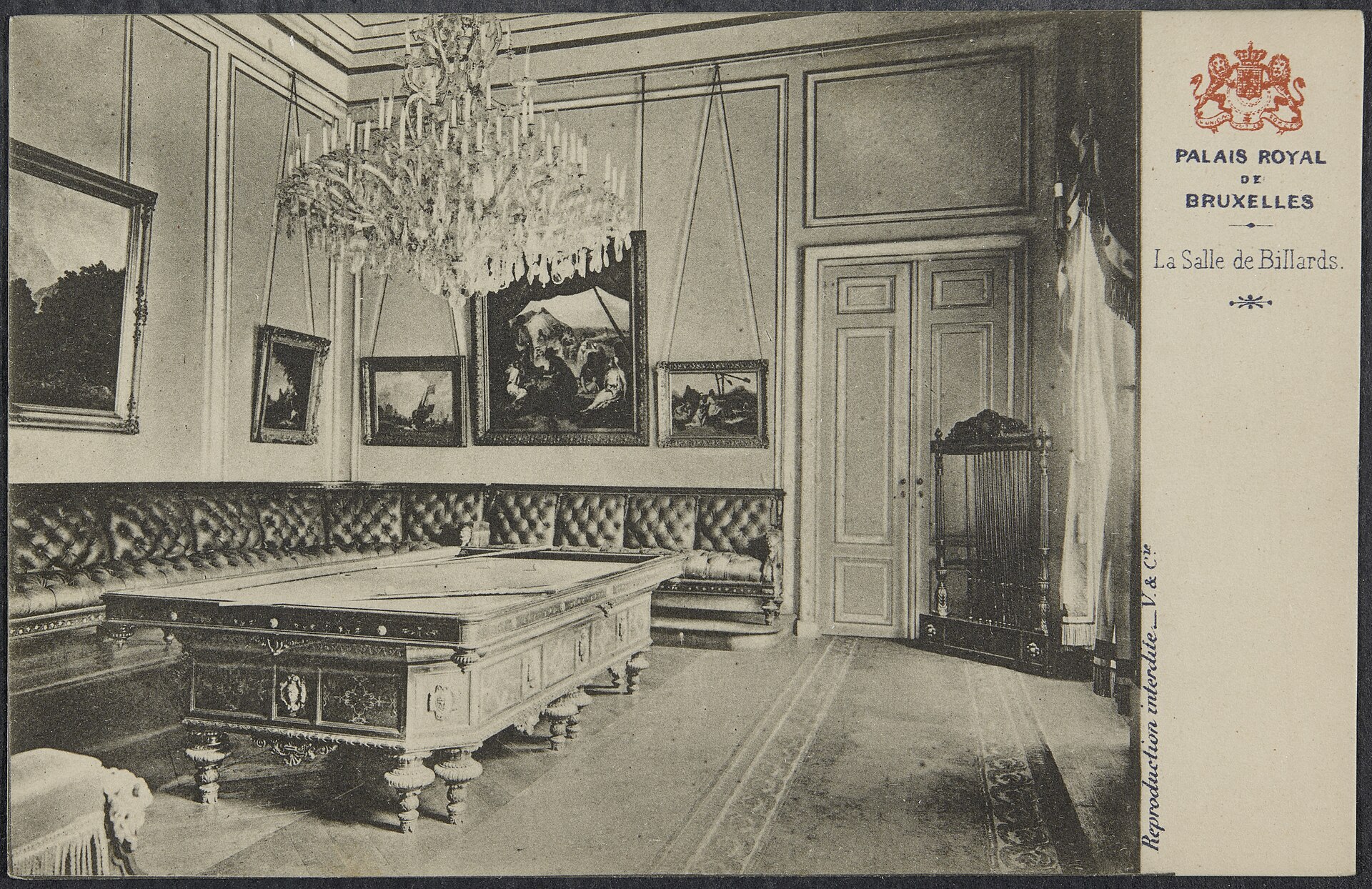 A state room within the Royal Palace of Brussels