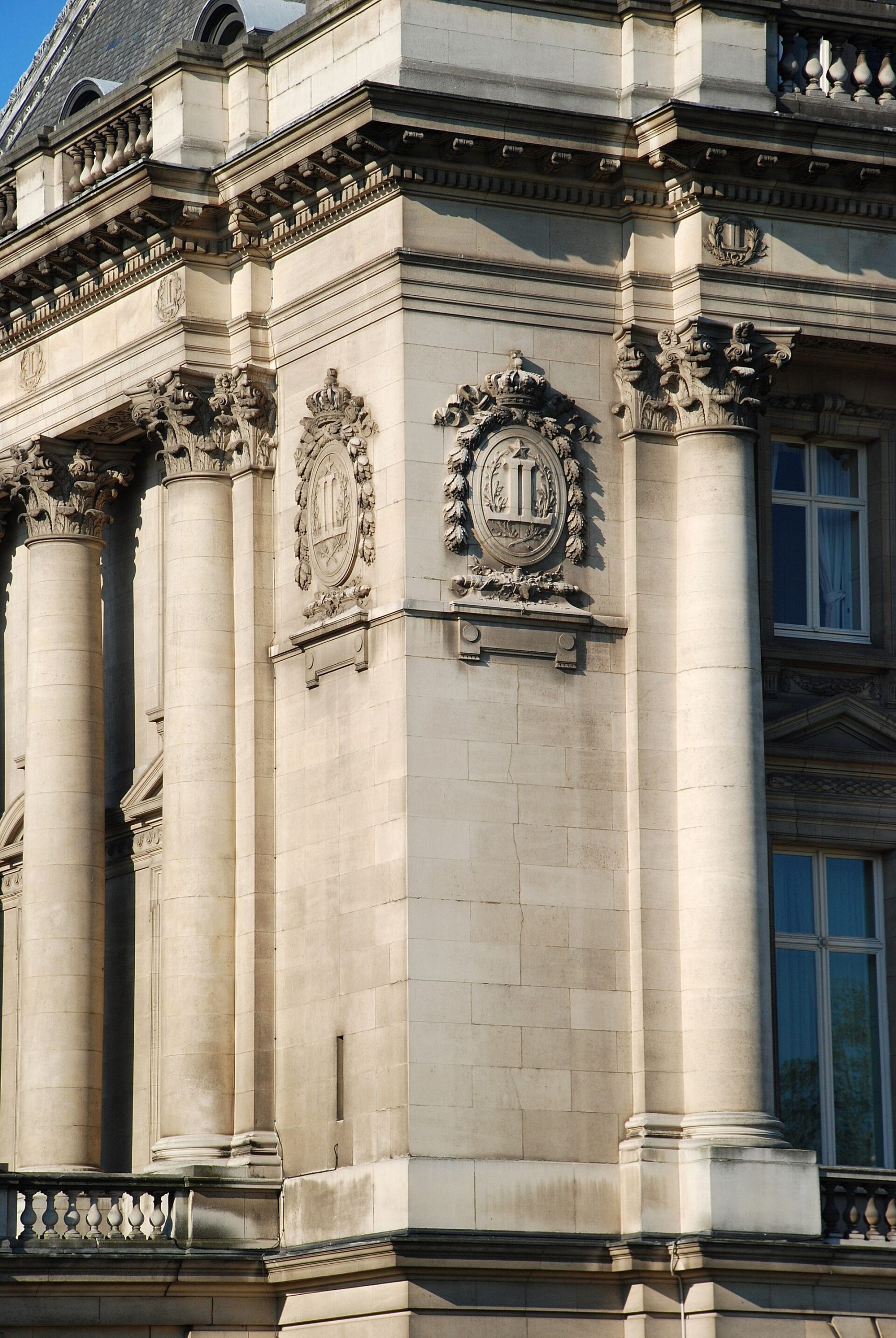A view of the palace and its classical front