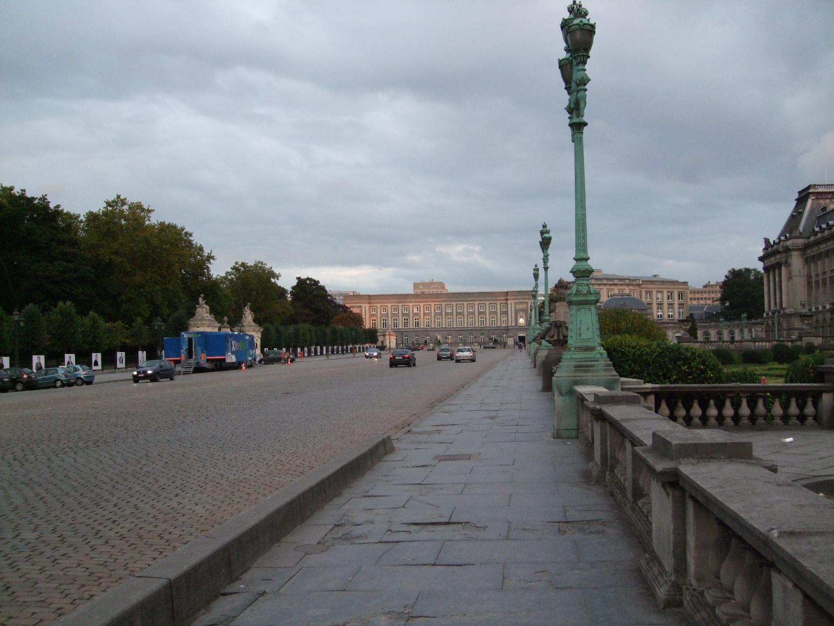 The palace seen across the square