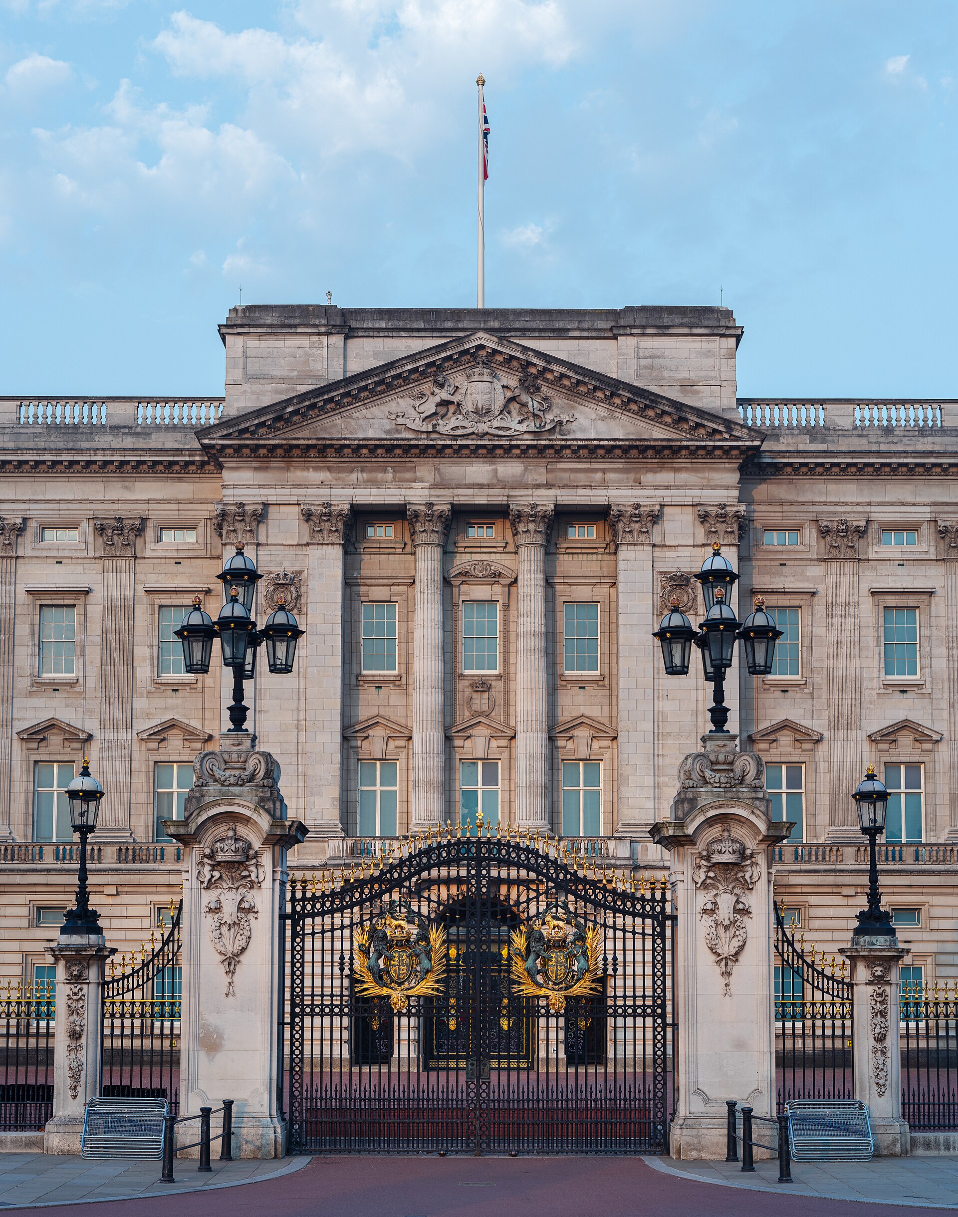 The gates of Buckingham Palace