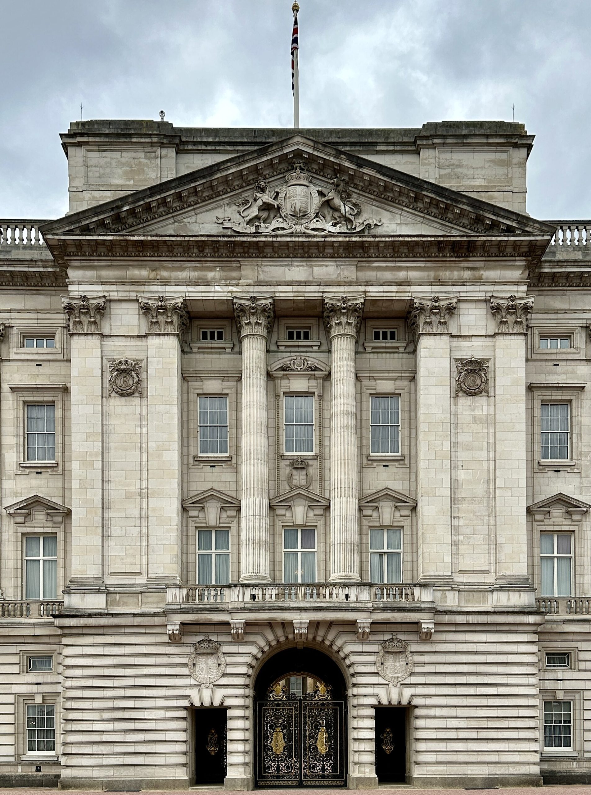 The east front of Buckingham Palace