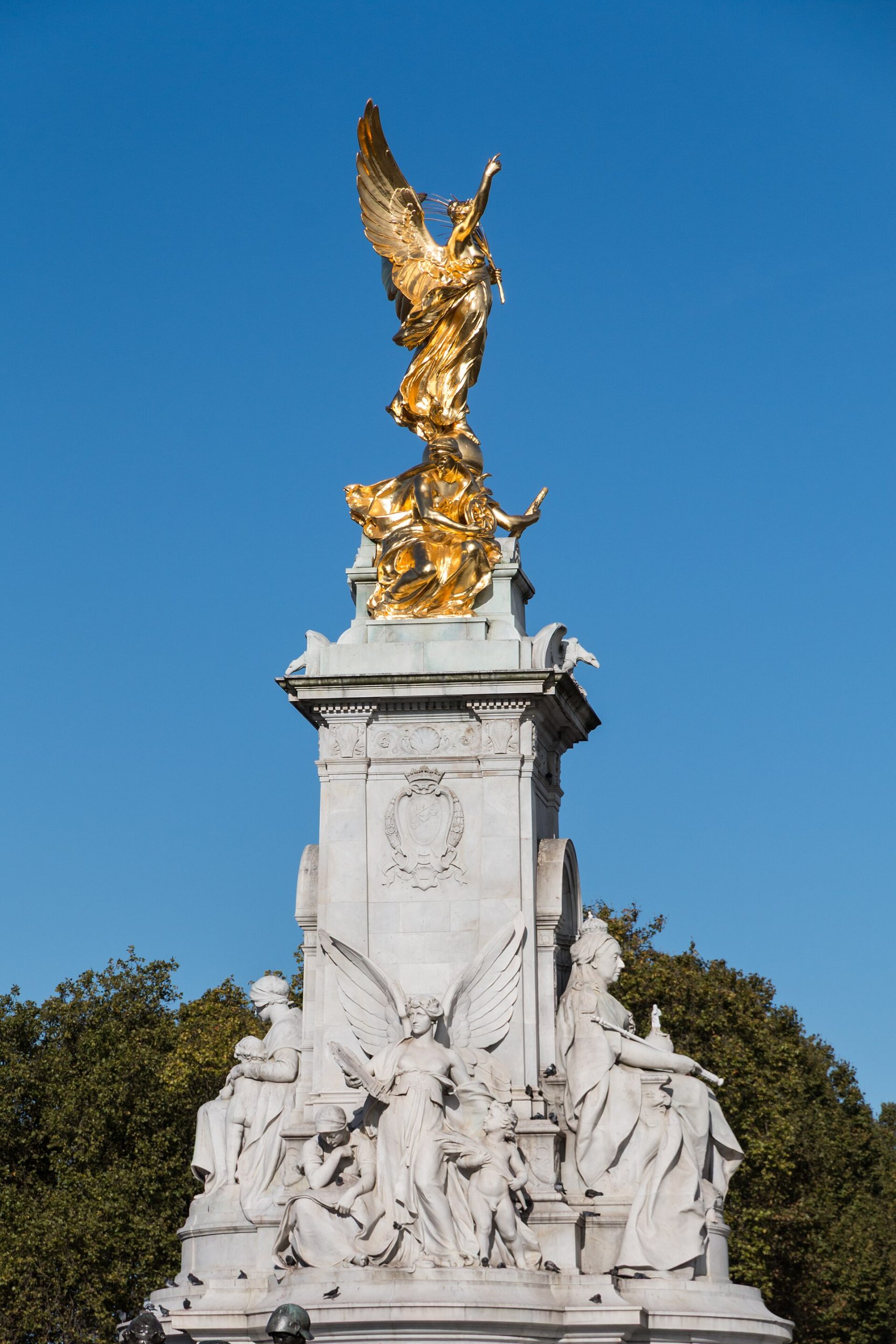 The Victoria Memorial before the palace