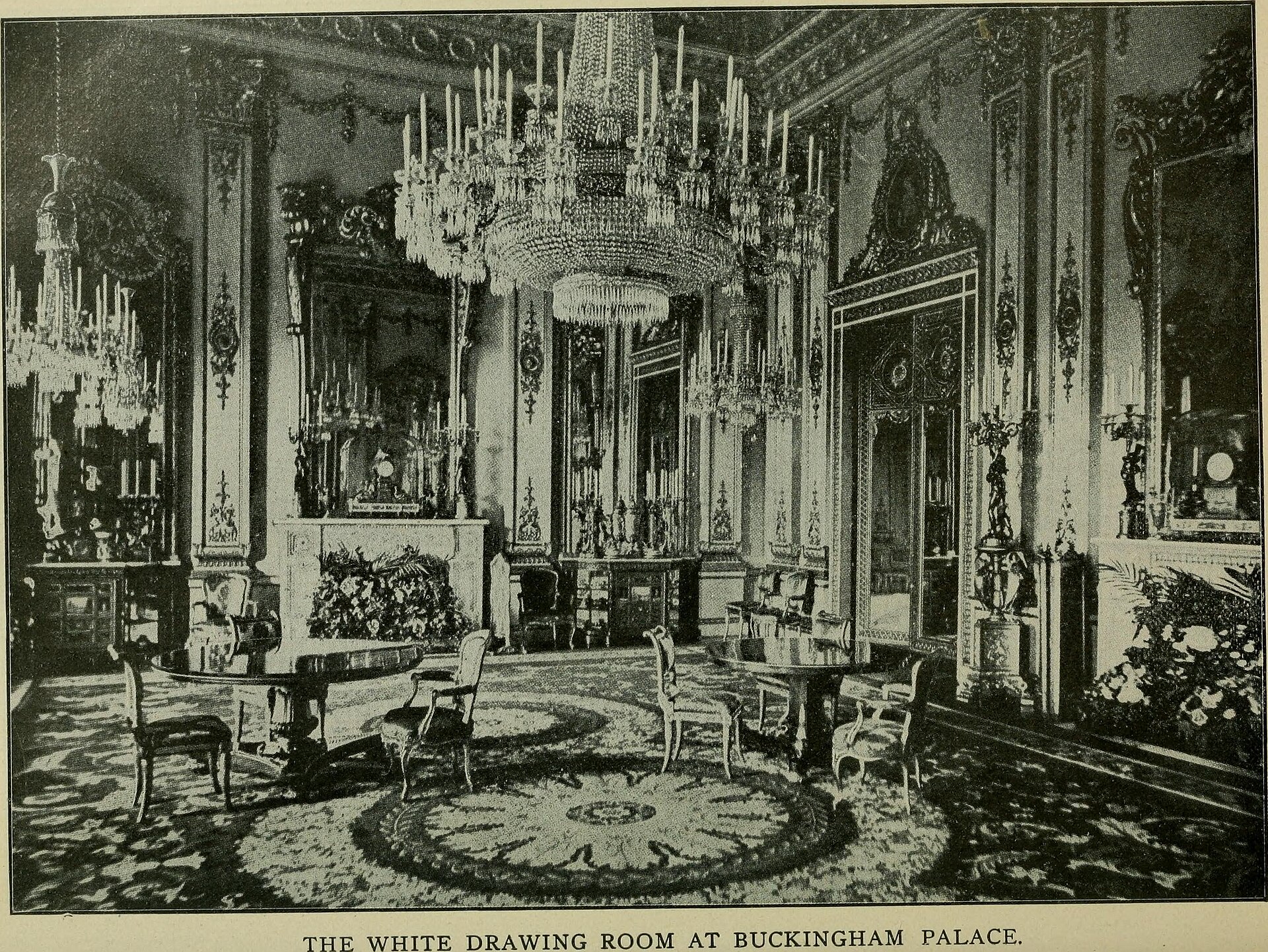 The White Drawing Room, one of the palace's state rooms