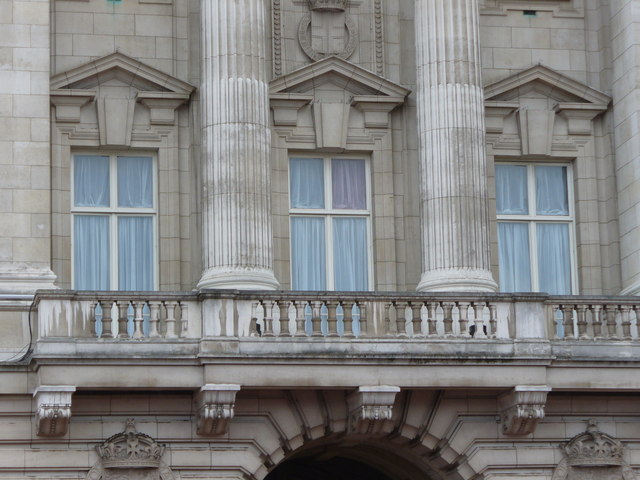 The famous central balcony of the east front