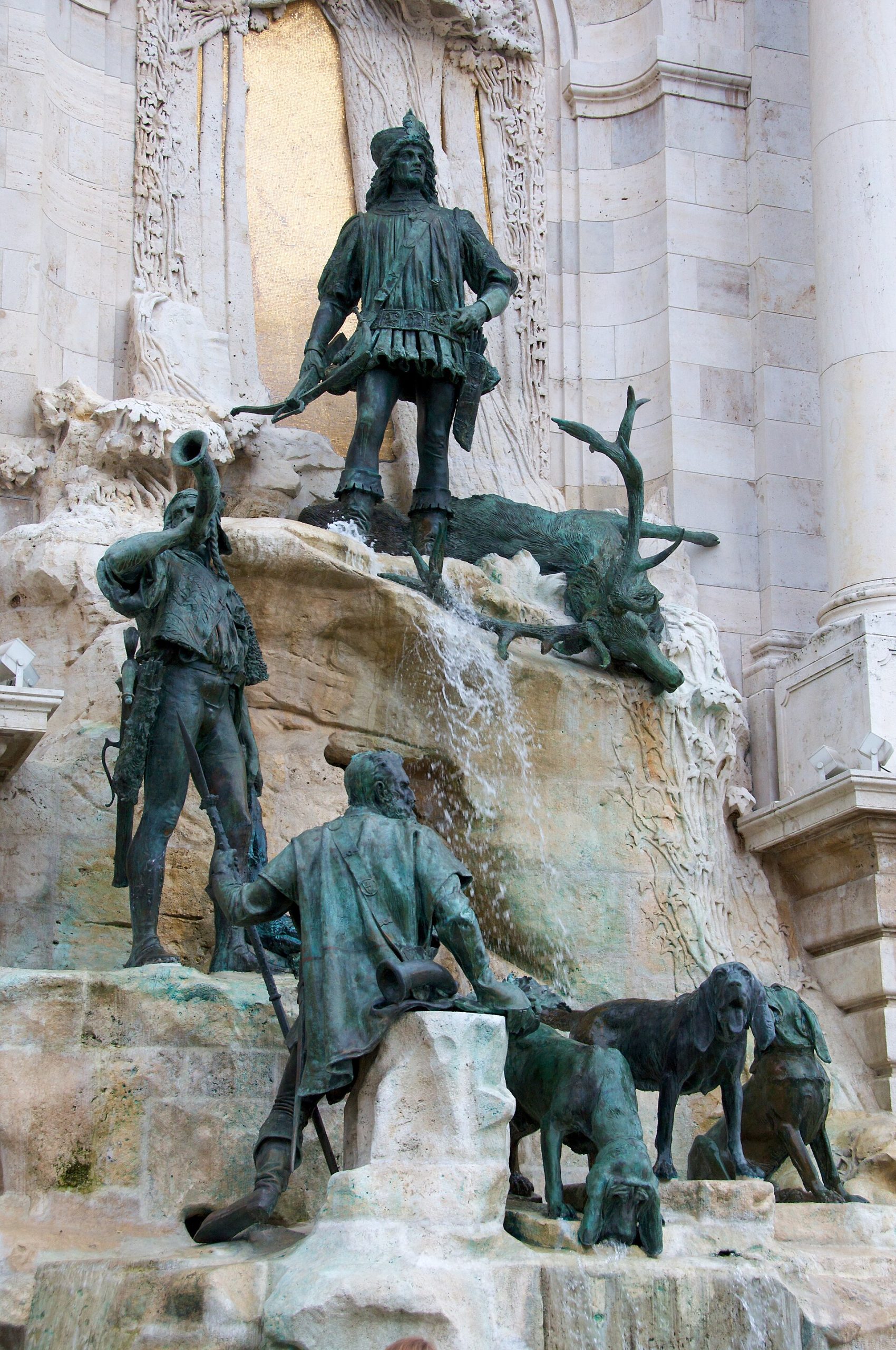 The romantic Matthias Fountain depicts the legendary king on a royal hunt.