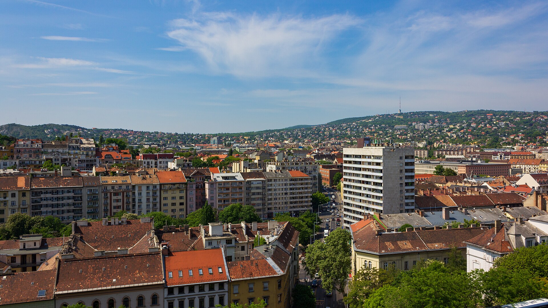 The city seen from the castle terraces
