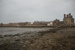 The castle and the complete circuit of medieval town walls that Edward I built around Caernarfon