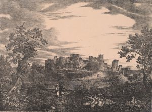 One of the great corner towers of Caerphilly, second in size only to Windsor among British castles