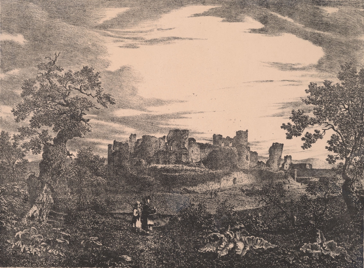 One of the great corner towers of Caerphilly, second in size only to Windsor among British castles