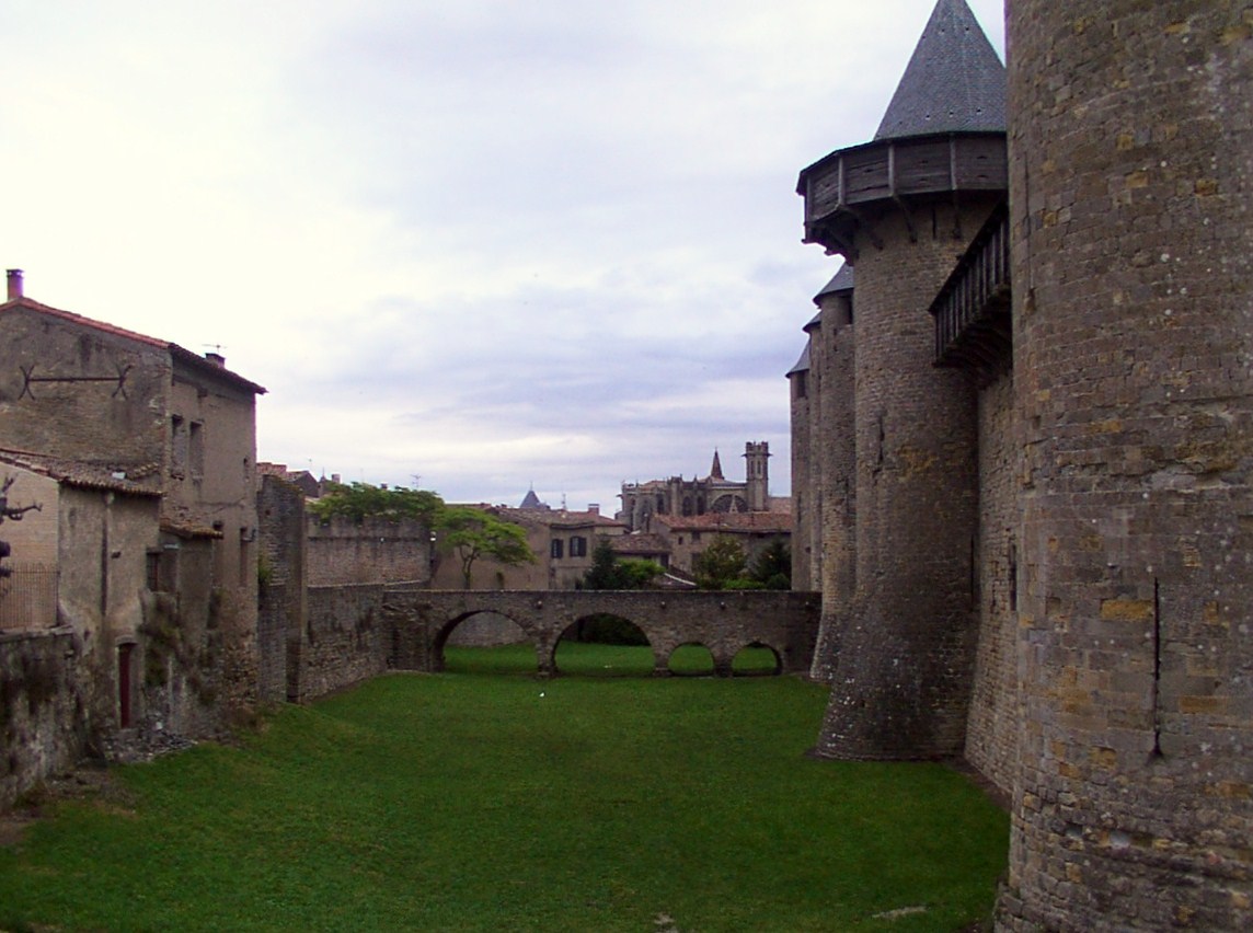 The Basilica of Saint-Nazaire within the walled city
