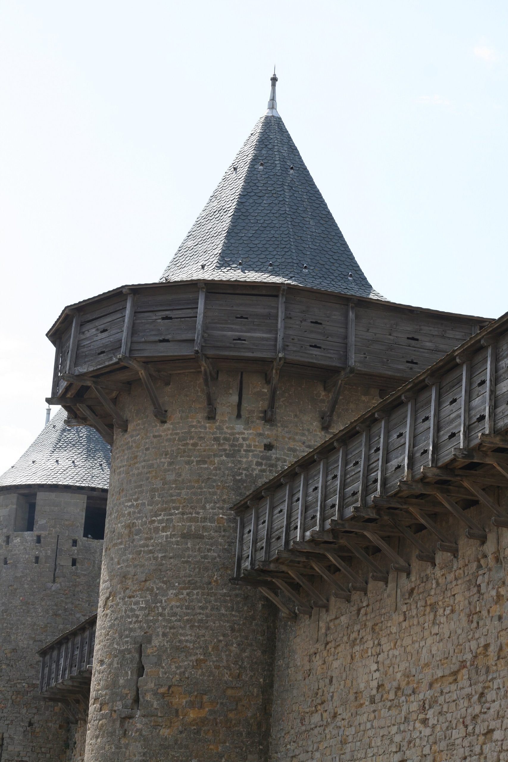 A tower of the Château Comtal, symbol of the conquest