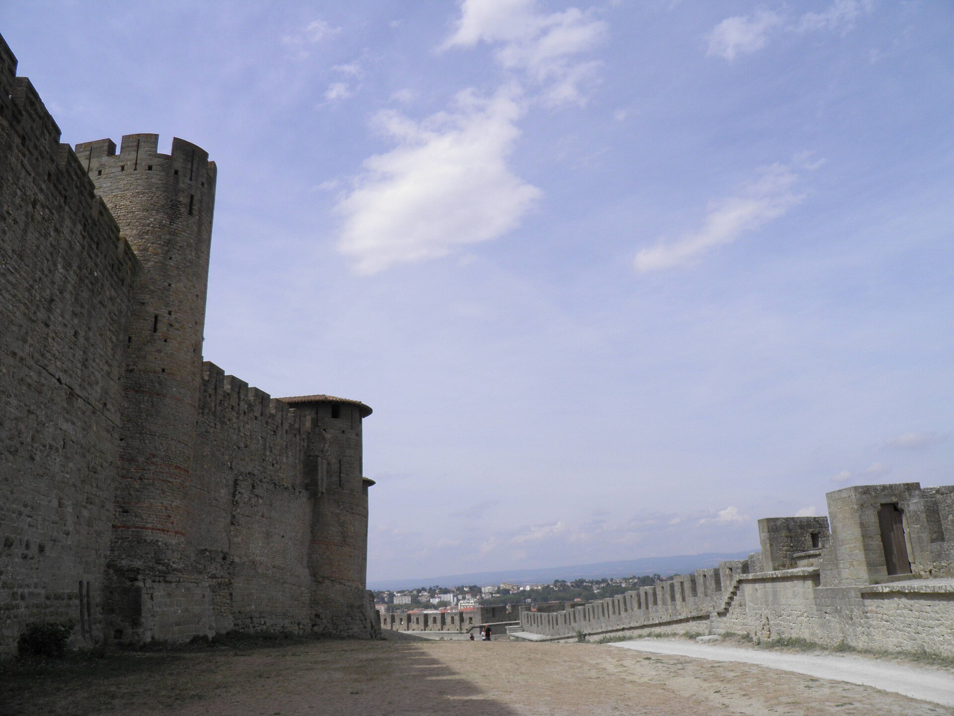 The lices, the deadly corridor between Carcassonne's two rings of walls