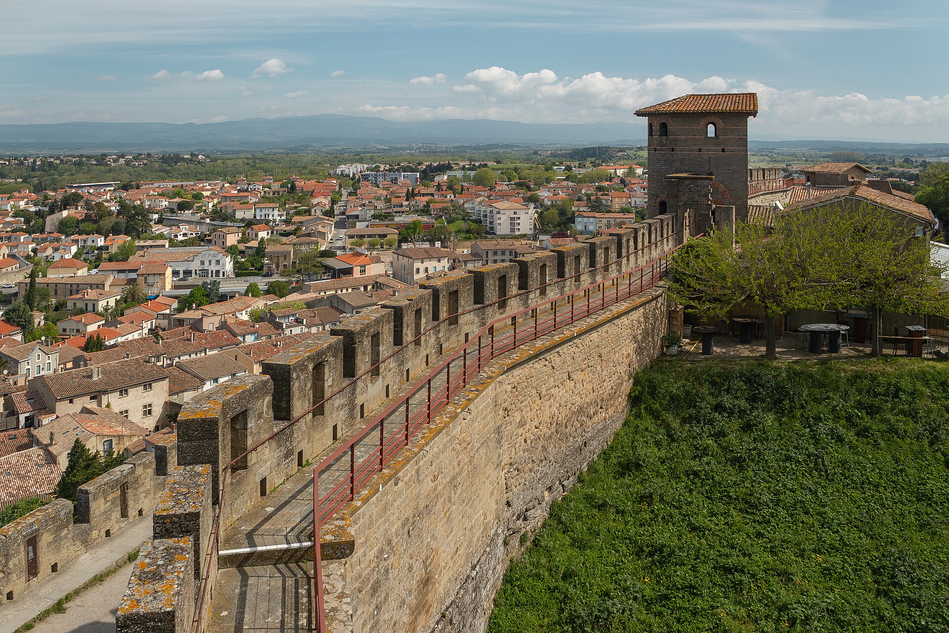 A great tower of the royal ramparts of Carcassonne