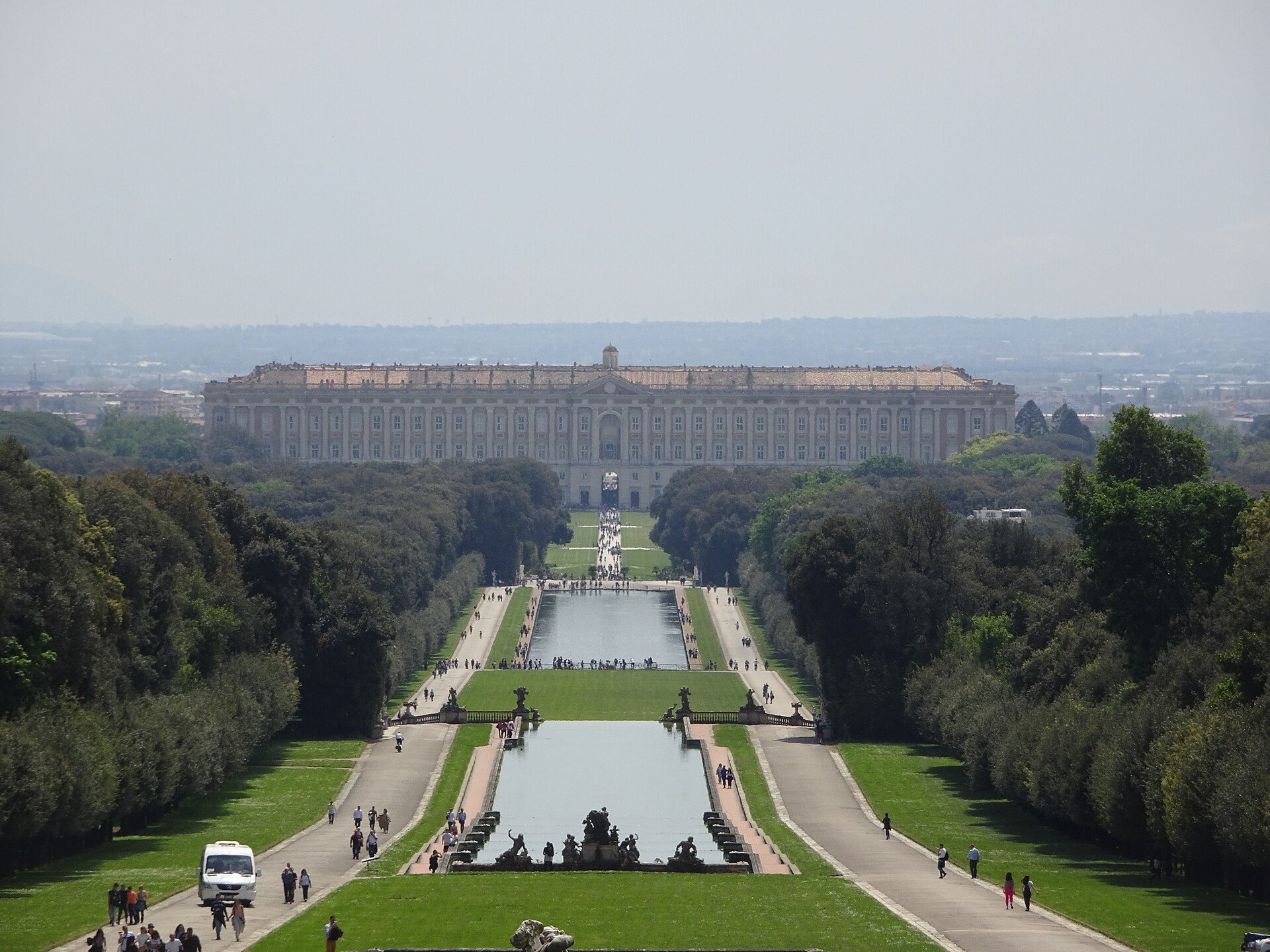 The facade of the Reggia di Caserta