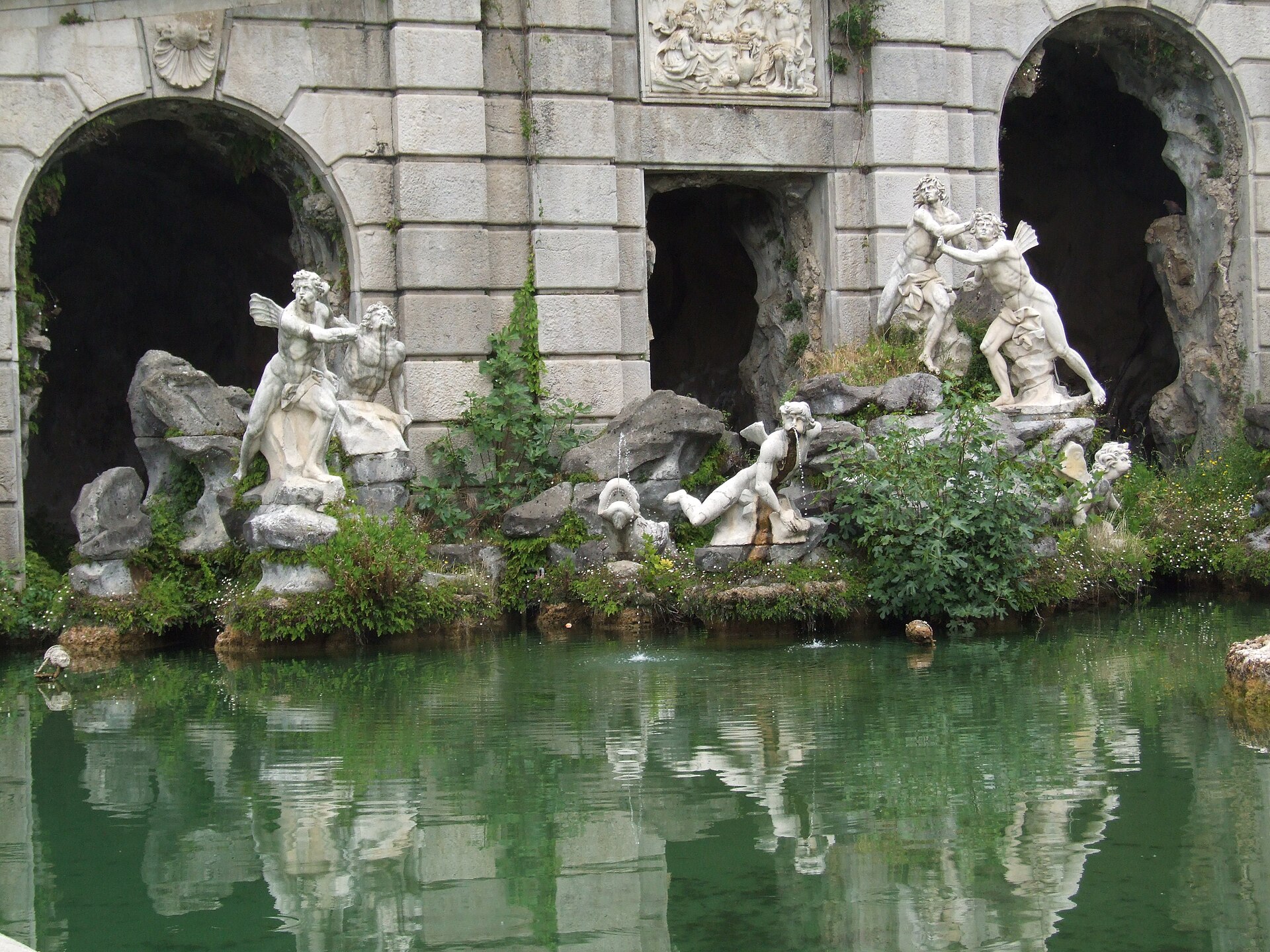 The park of the Reggia di Caserta
