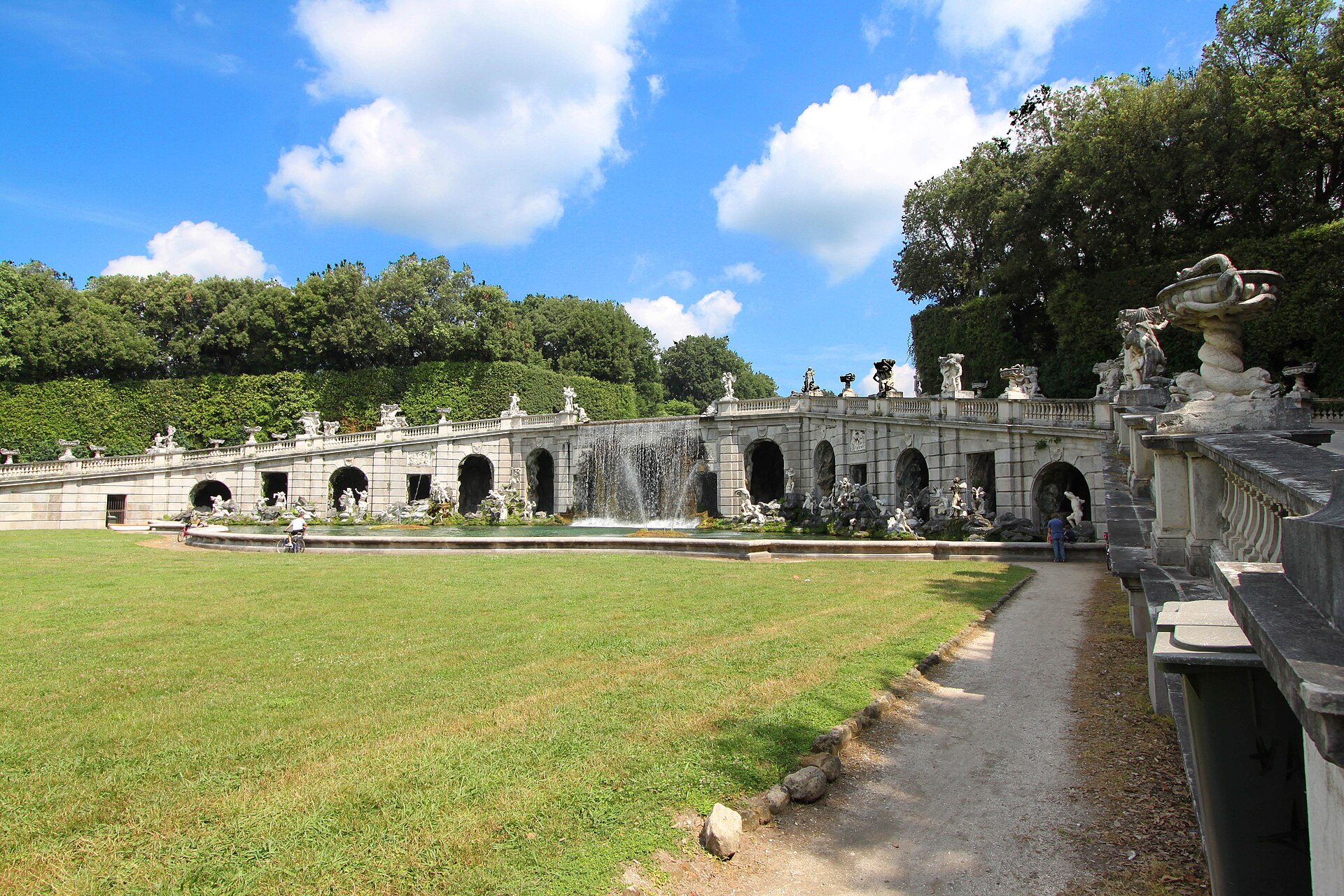 A fountain in the great park of Caserta
