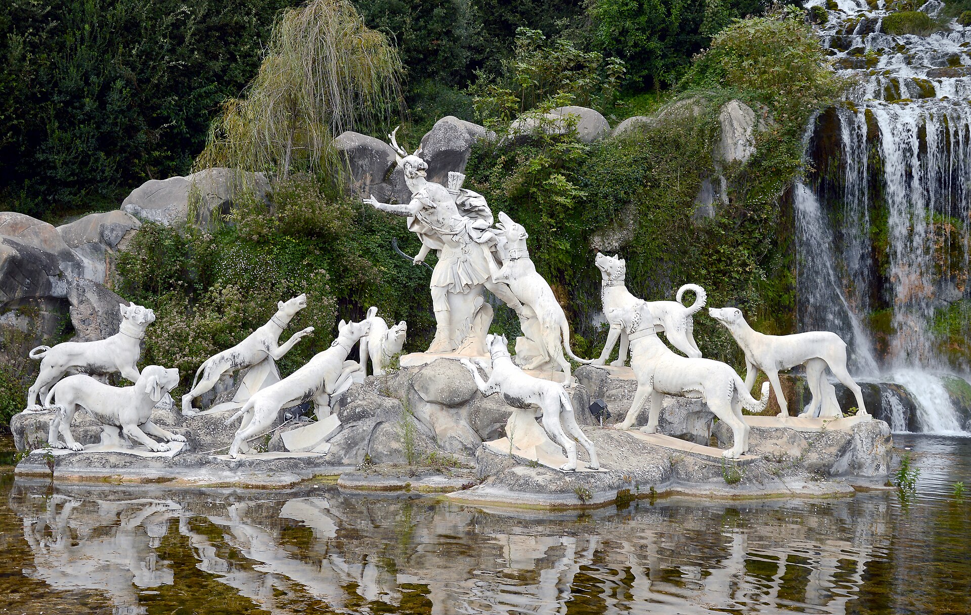 The sculpture of Diana and Actaeon at the Grand Cascade