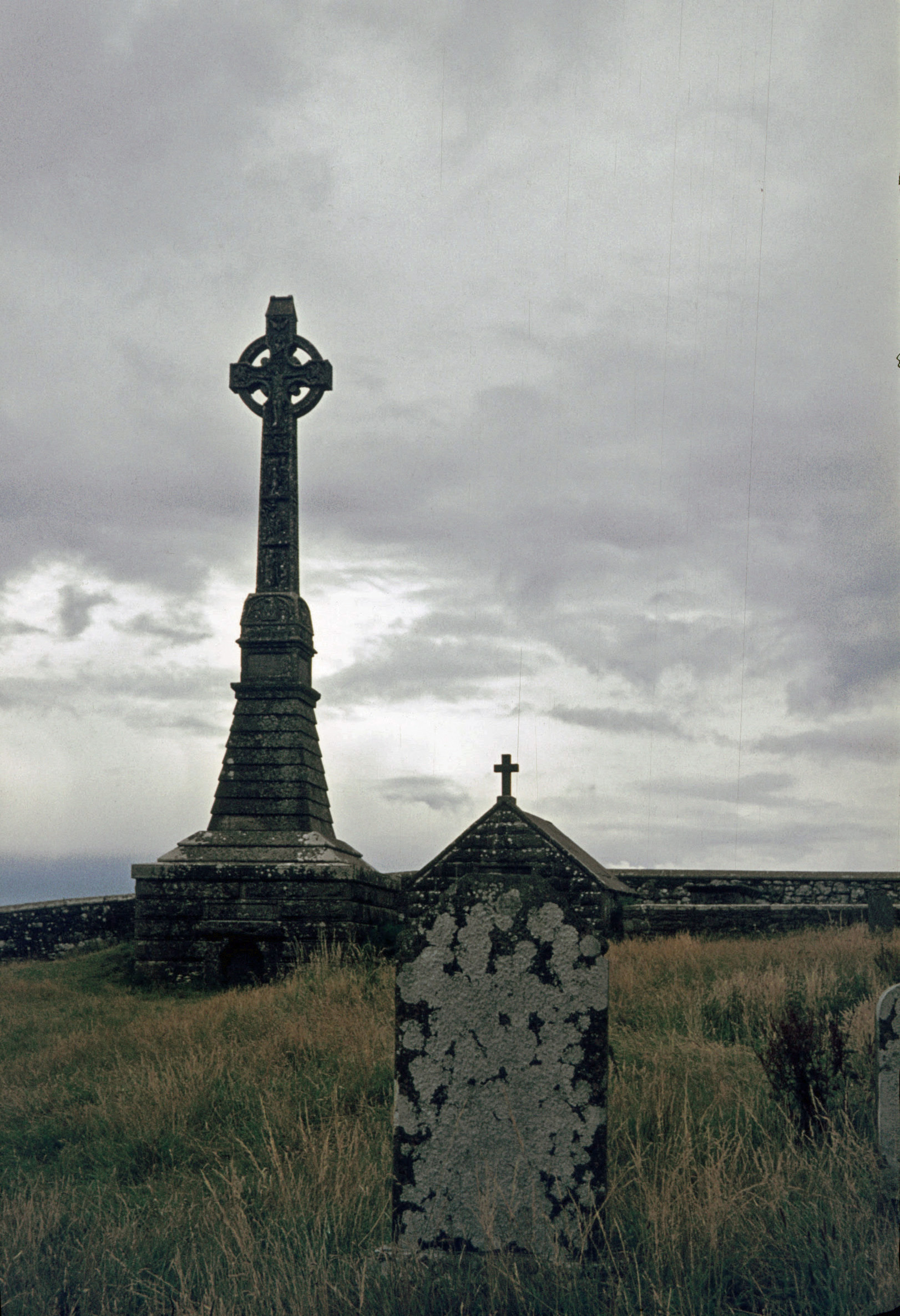 The ancient cemetery crowning the Rock of Cashel