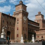 The Castello Estense, the moated castle of Ferrara