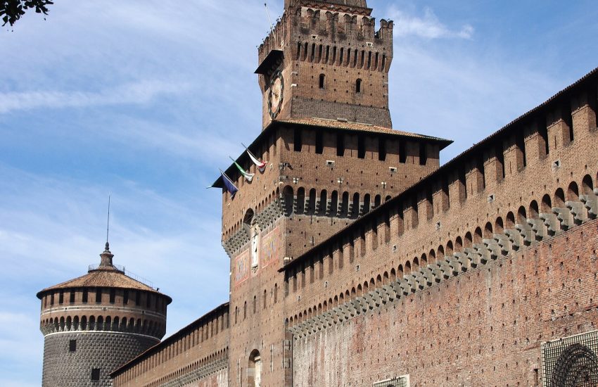The Castello Sforzesco, the great citadel of Milan