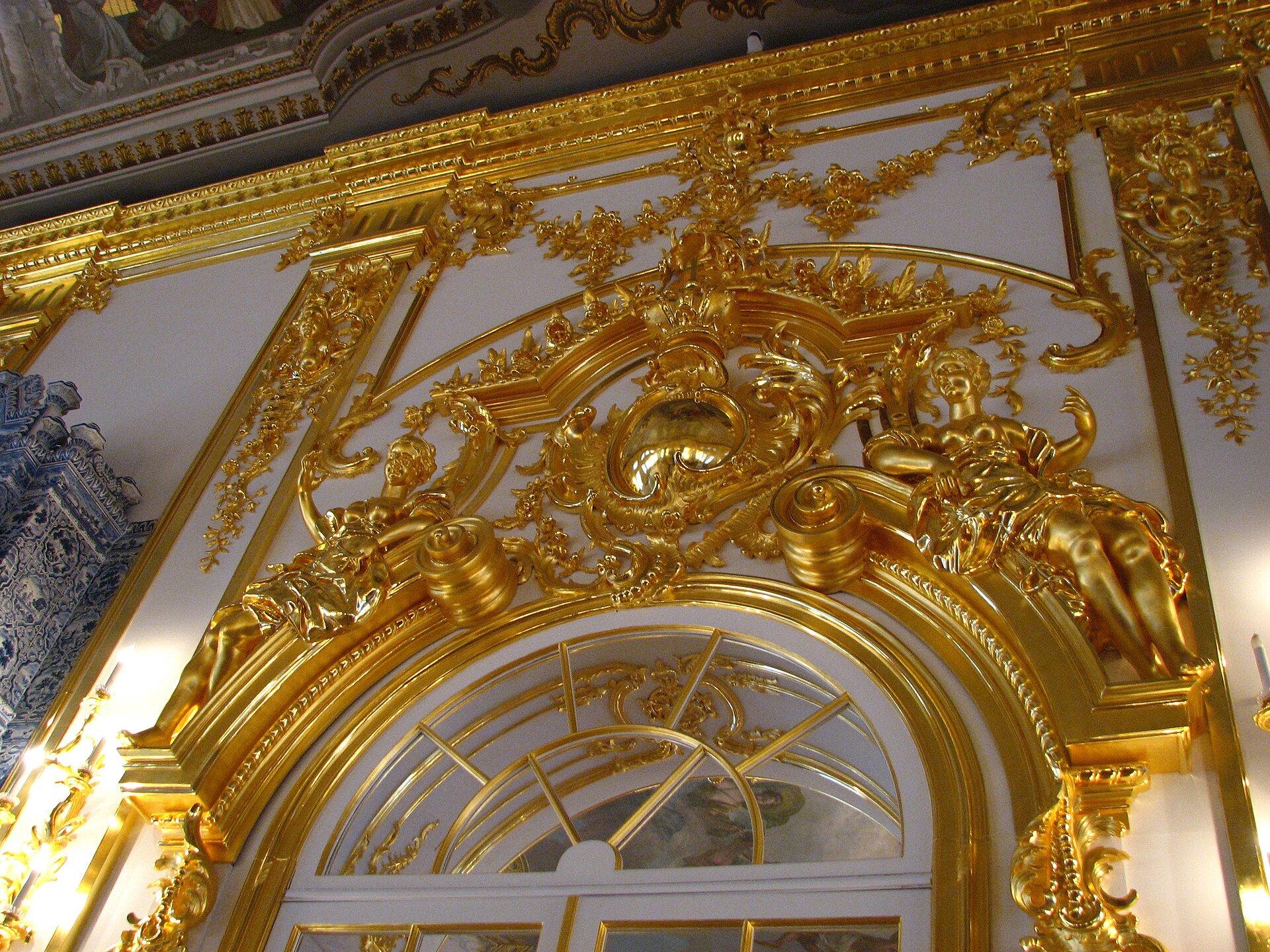 An antechamber in the state apartments, part of the long enfilade of ceremonial rooms.