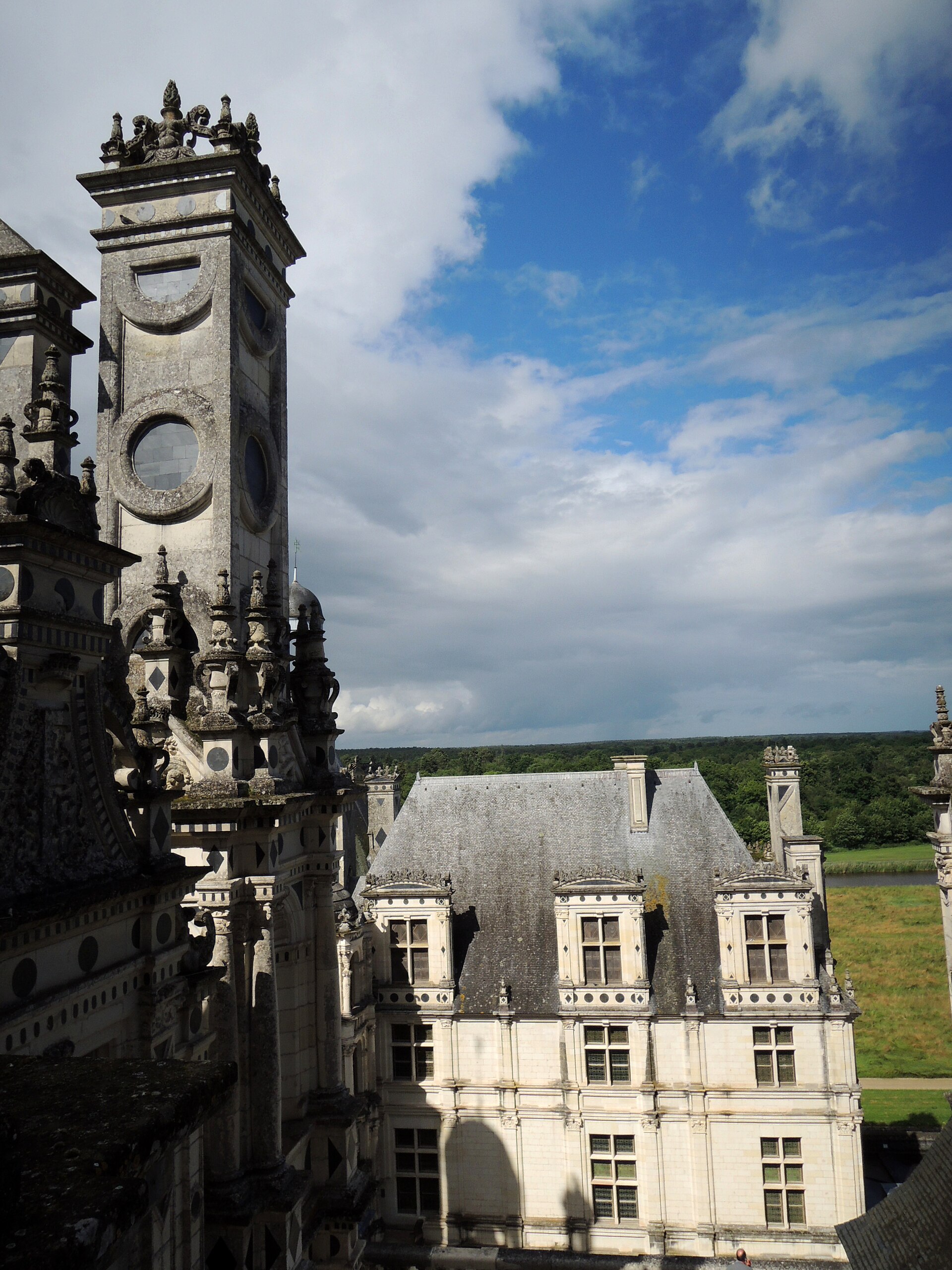 A cross-shaped keep gives Chambord a plan of perfect symmetry
