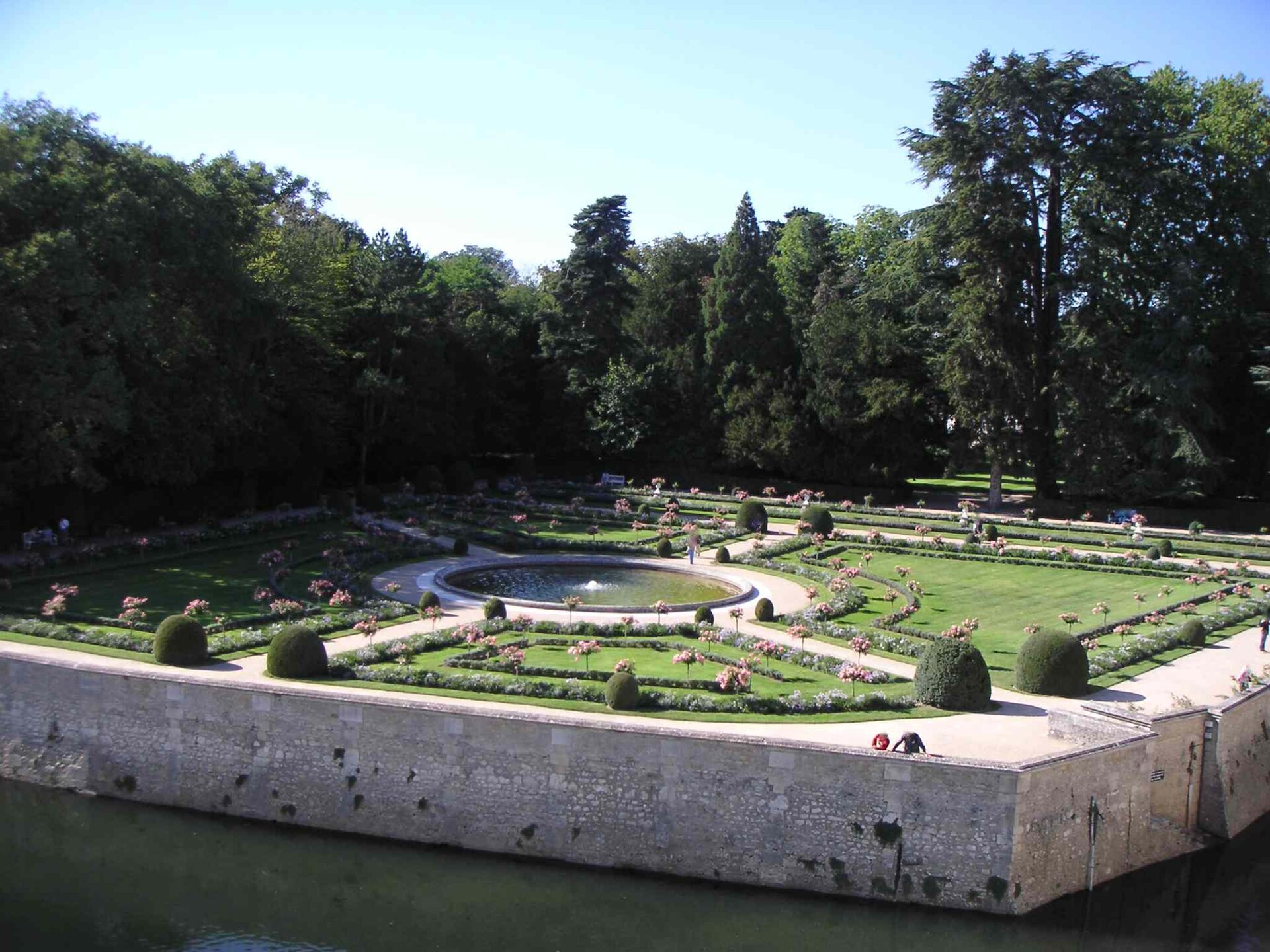 Splendid interiors and floral displays fill the château