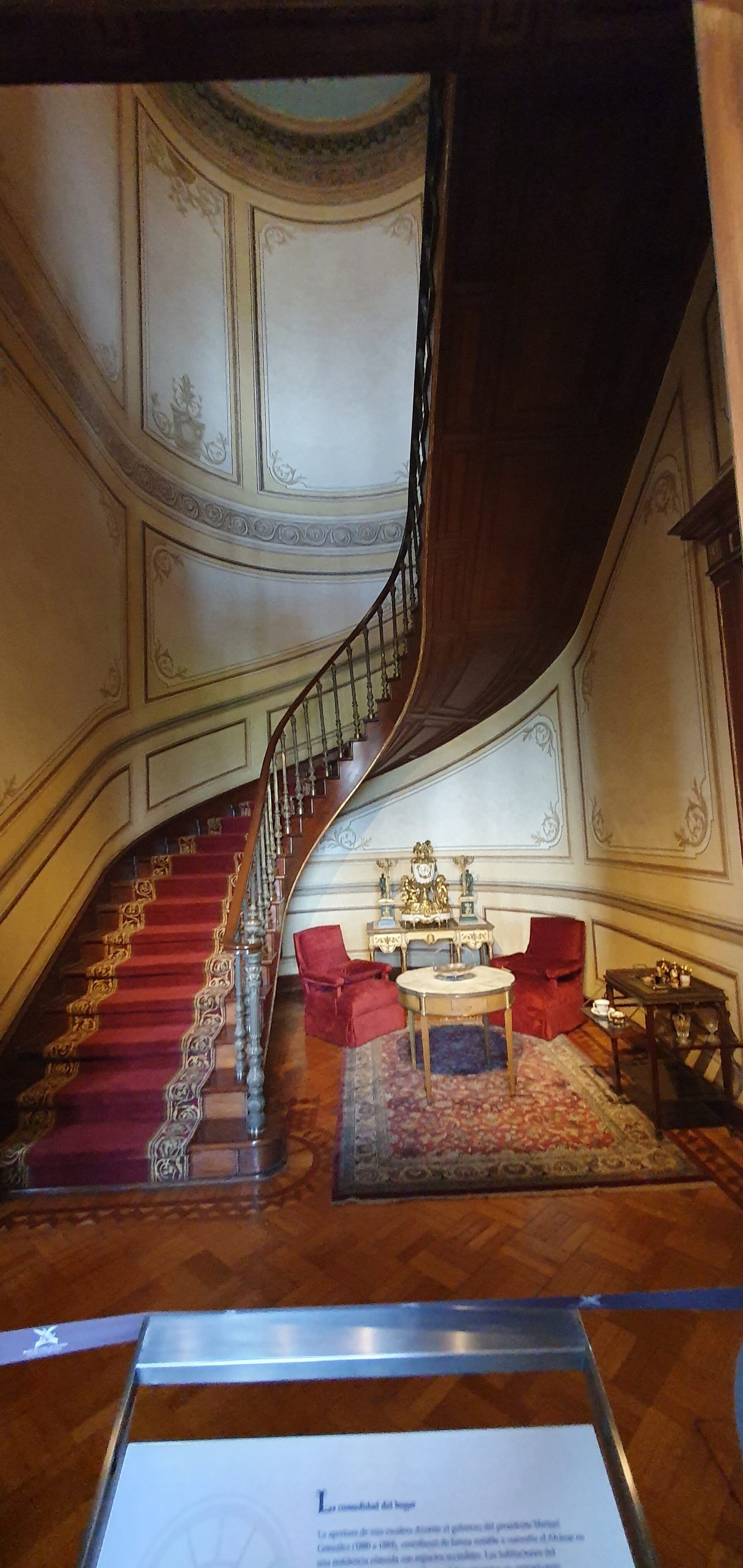 The Purple Staircase of the castle, one of its grand ceremonial spaces.