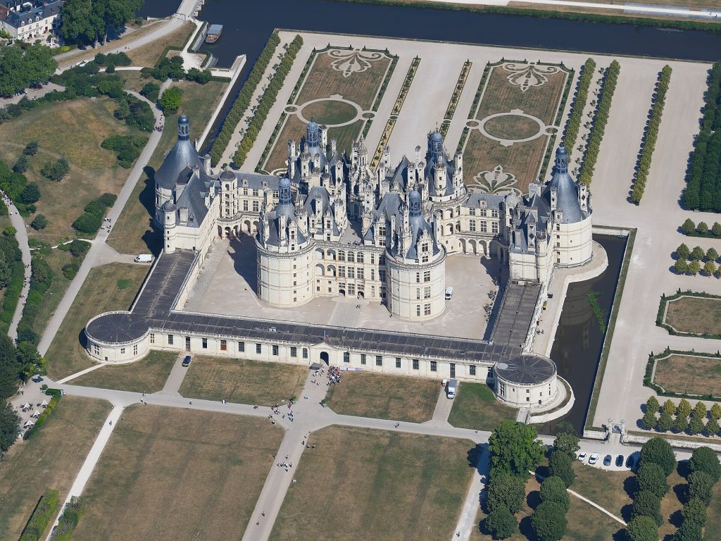 Château de Chambord rising from its Loire Valley park