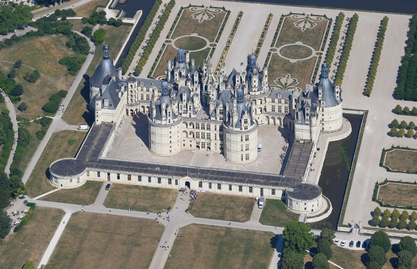 Château de Chambord rising from its Loire Valley park