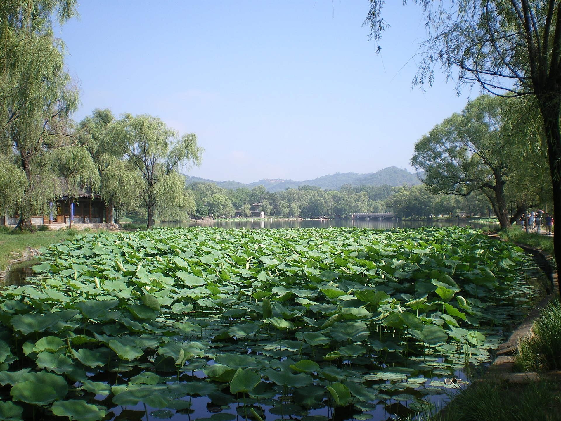 A view within the imperial garden landscape of Chengde