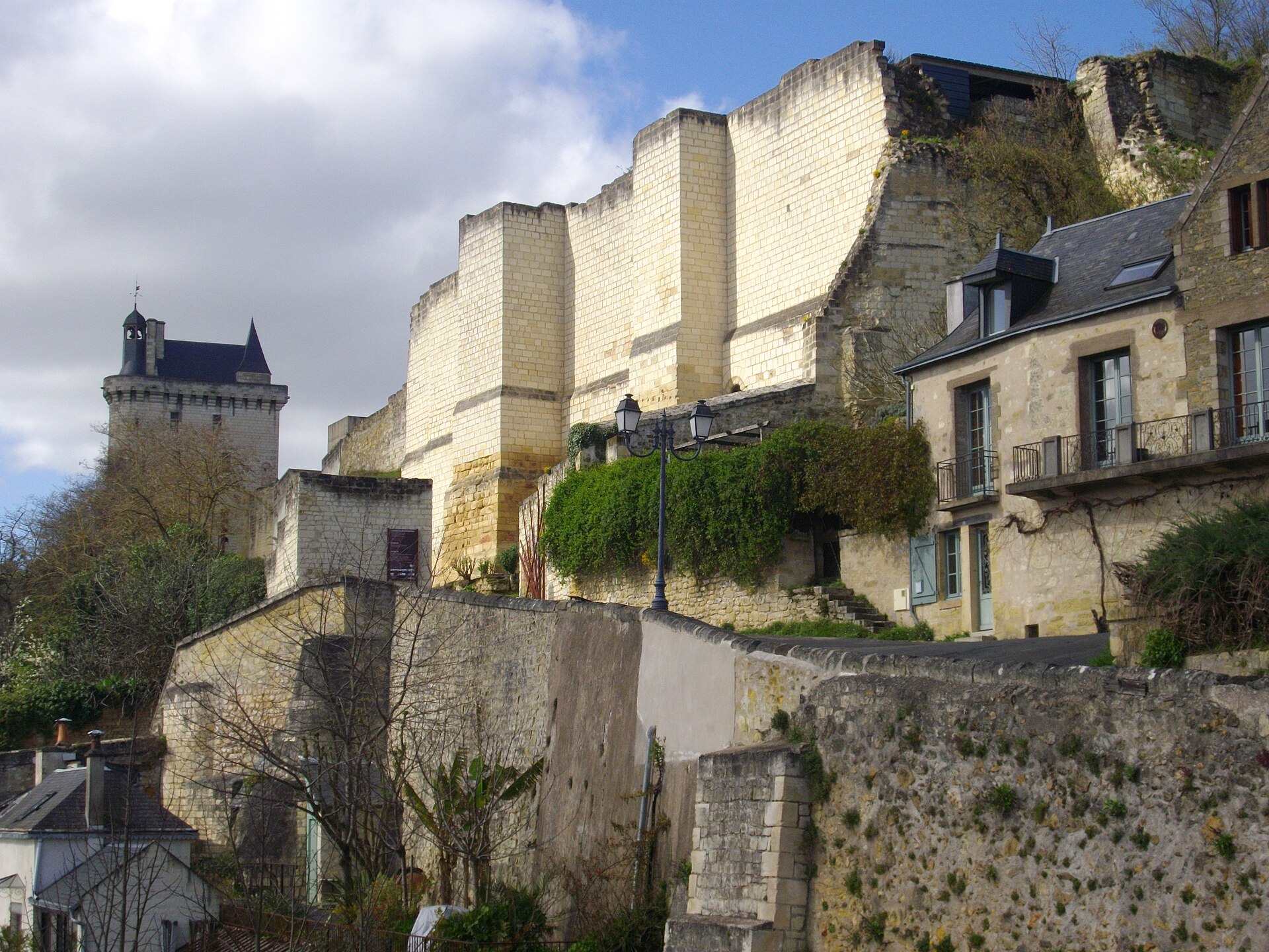 The walls and towers of the middle castle