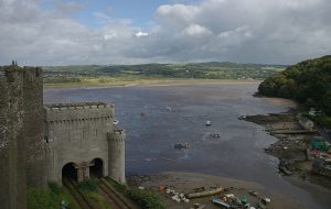 Inside Conwy, divided into an outer ward and a more private inner ward for the king