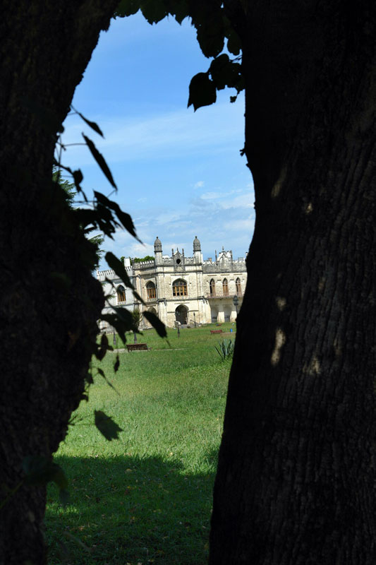 One of the palace structures in the complex