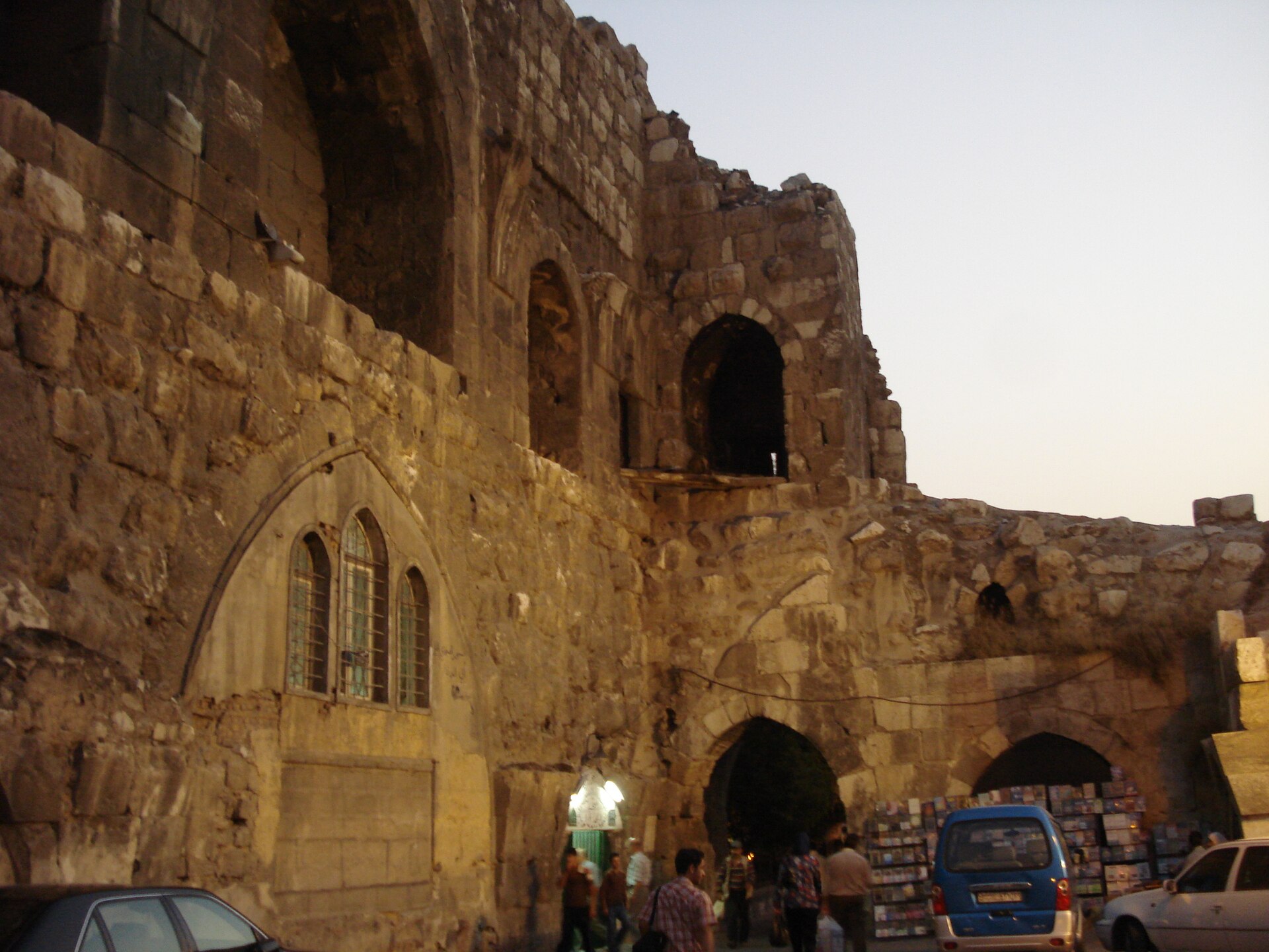 Unlike most citadels, the Citadel of Damascus stands on flat ground within the walled city itself.