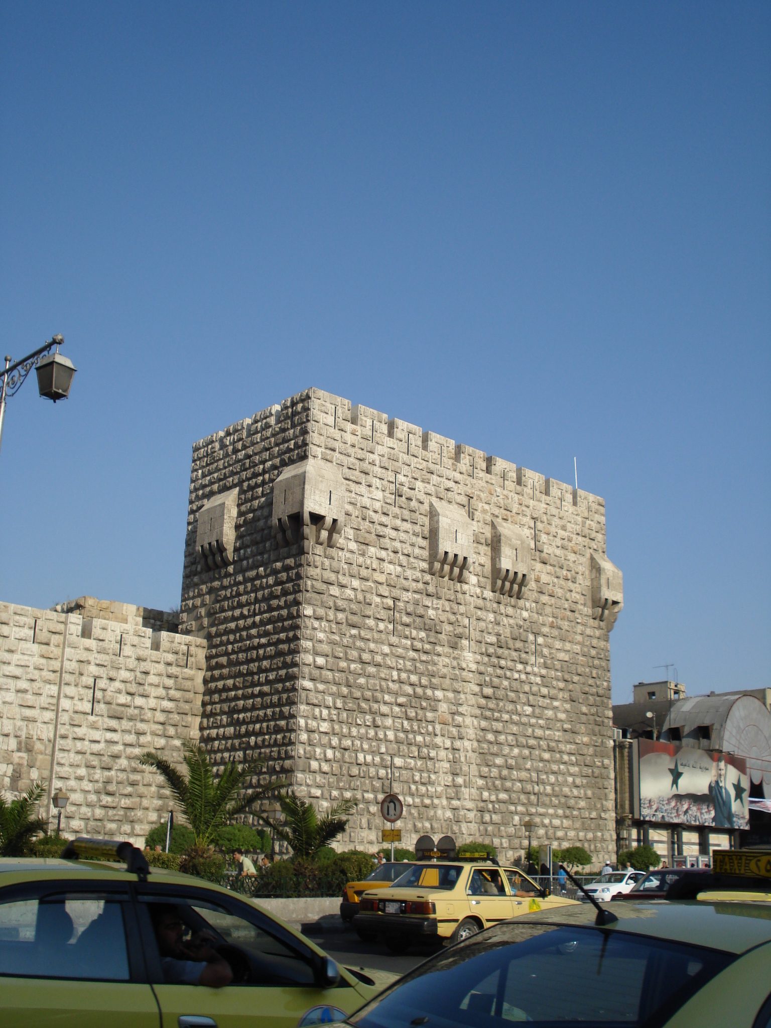 The Citadel of Damascus, a masterpiece of Ayyubid military architecture at the corner of the old walled city.