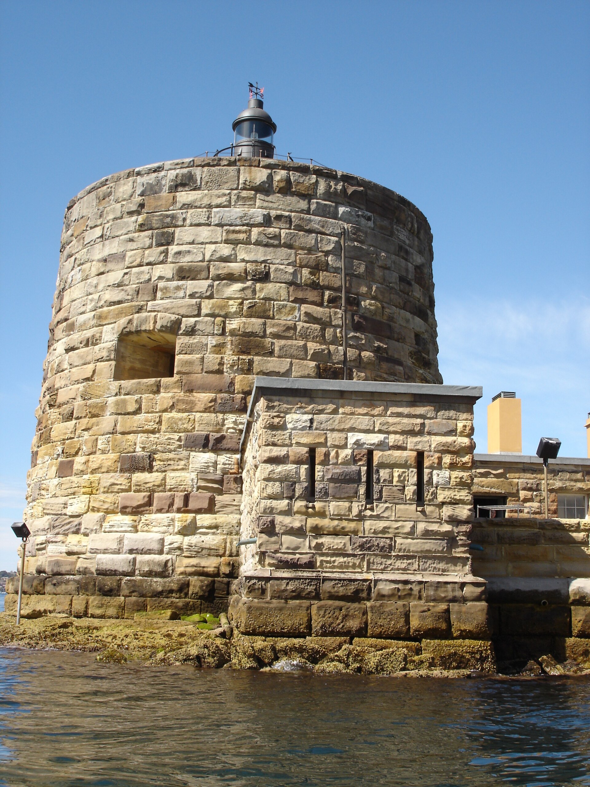 The Martello tower and battery of Fort Denison