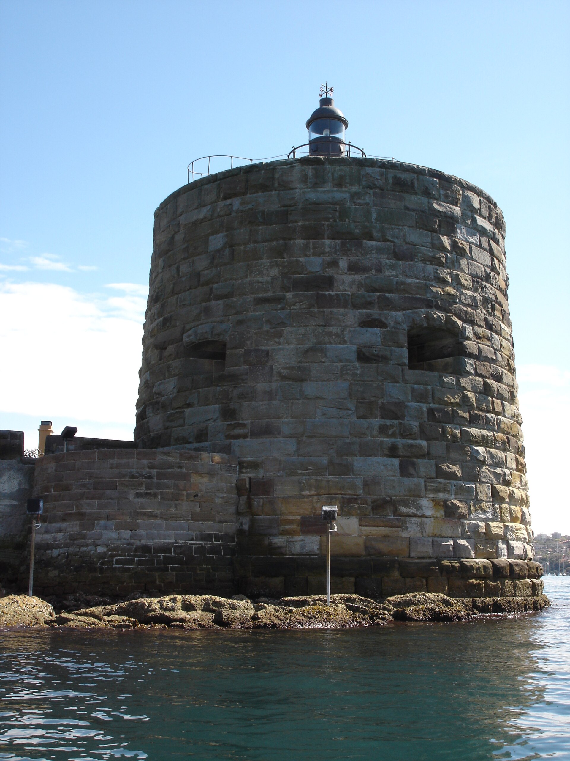The sandstone fort of Fort Denison