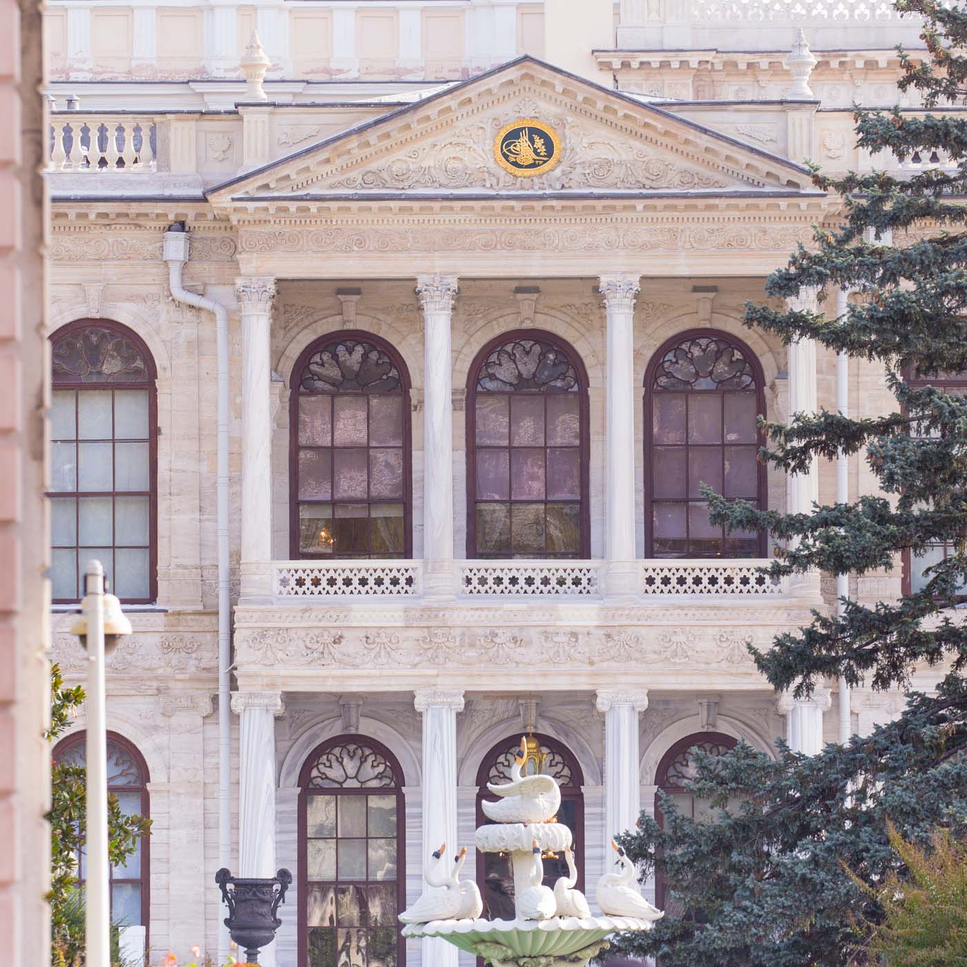 Seen from the water, the palace presents its most magnificent face to the passing ships of the Bosphorus.