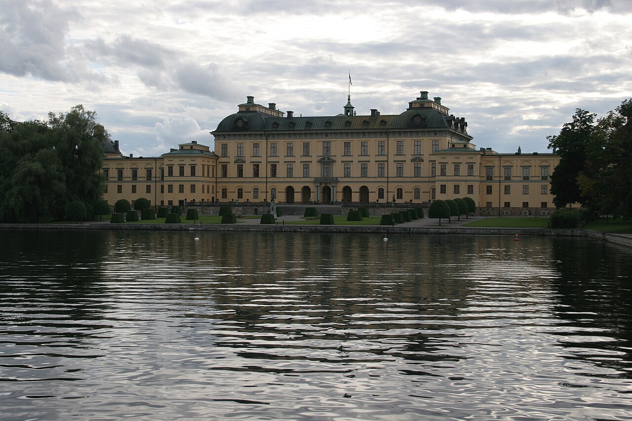 Drottningholm Palace seen across the water from the east.