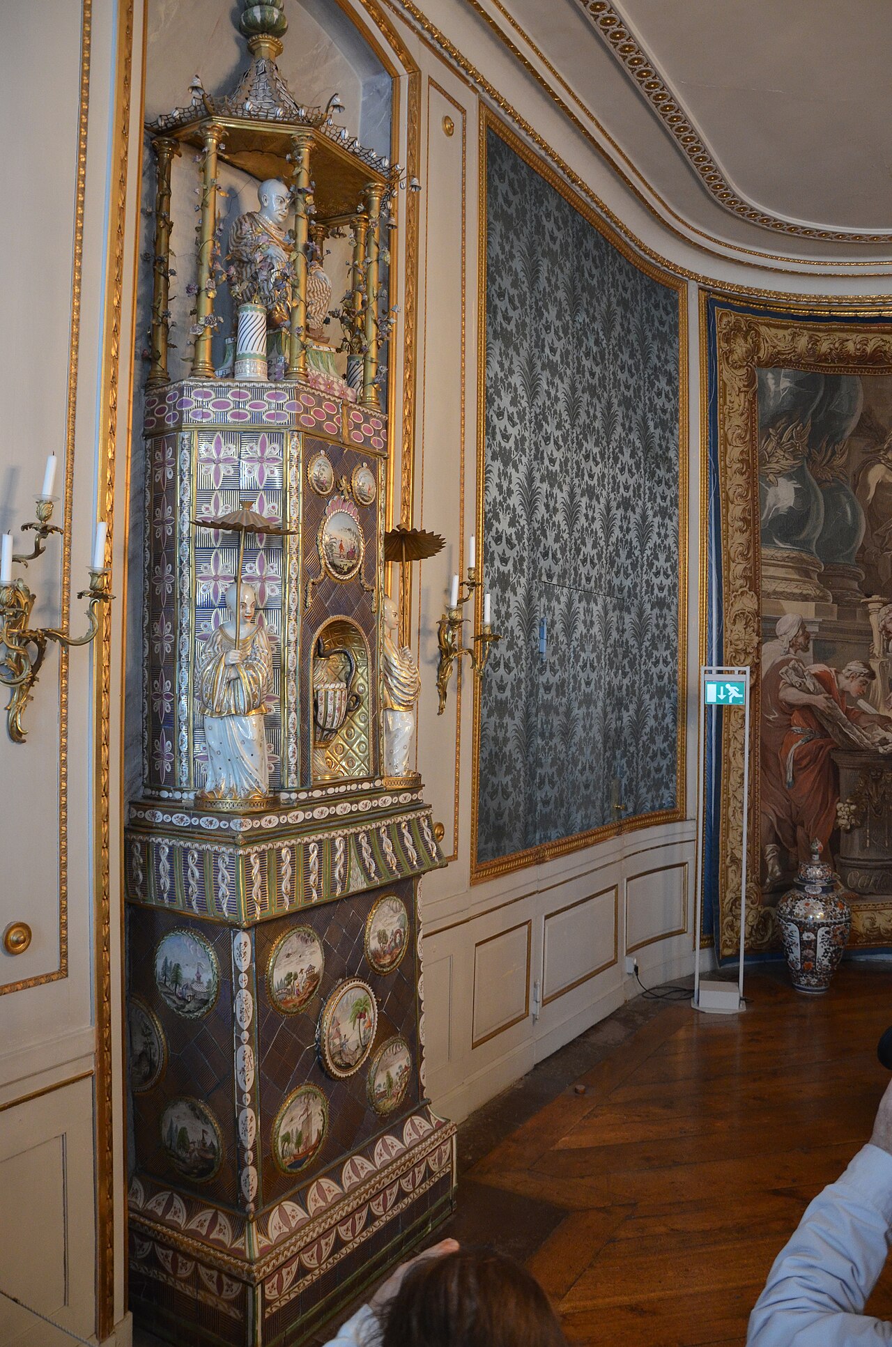 An elegant interior within Drottningholm.