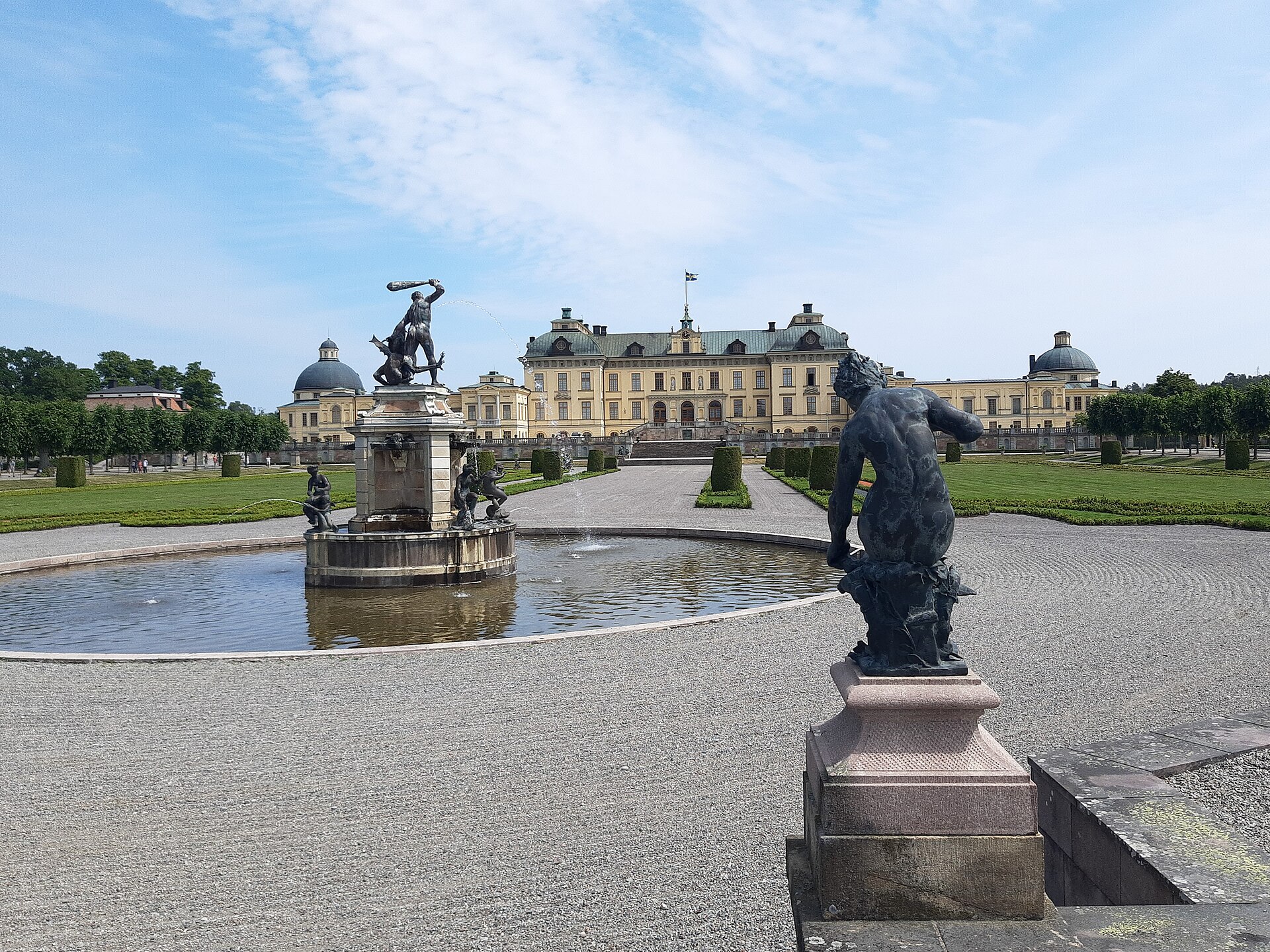 Drottningholm seen from across its grounds