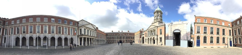 The great courtyard of Dublin Castle
