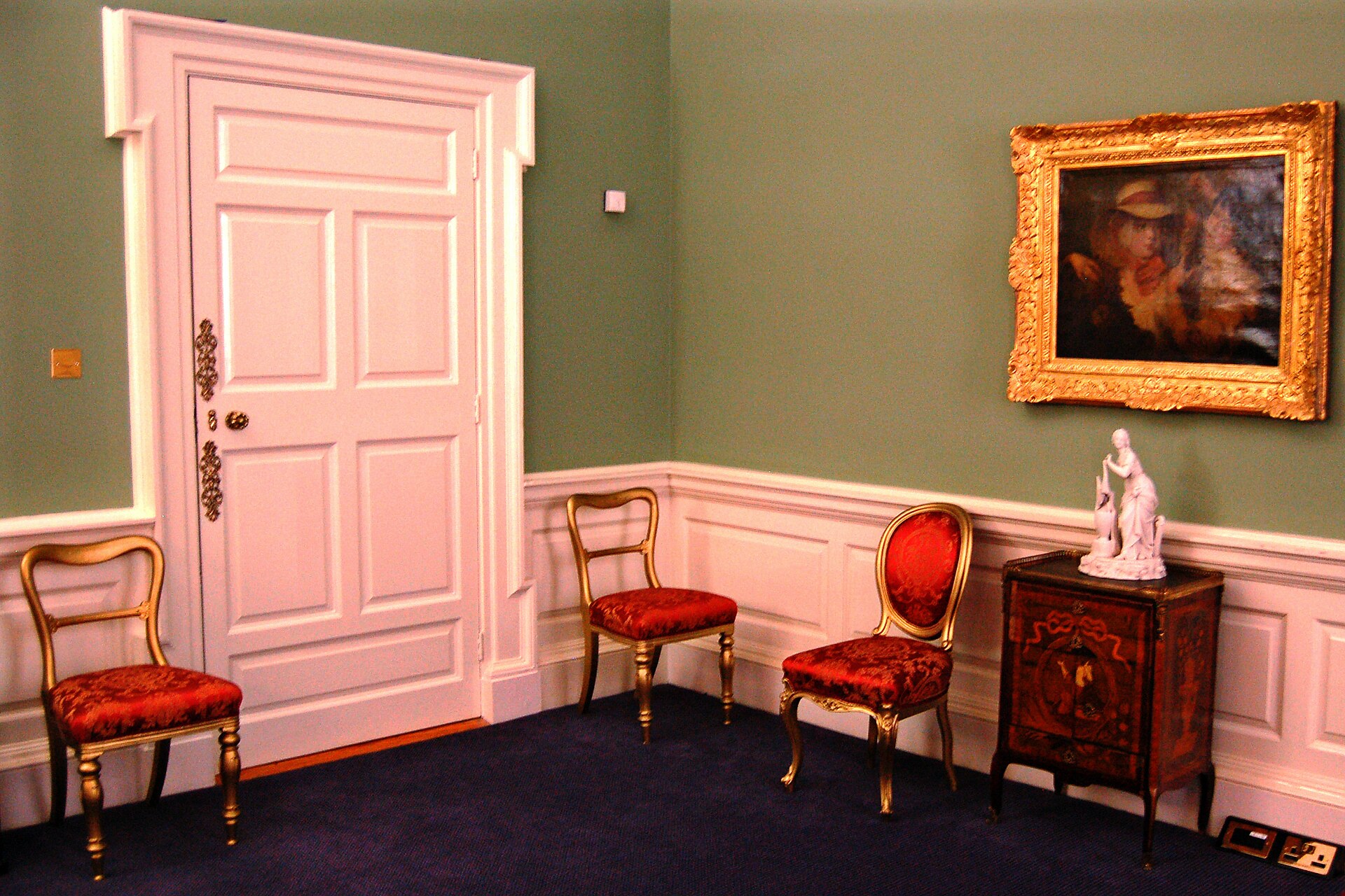A room in the State Apartments, now used for ceremonies of the Irish state