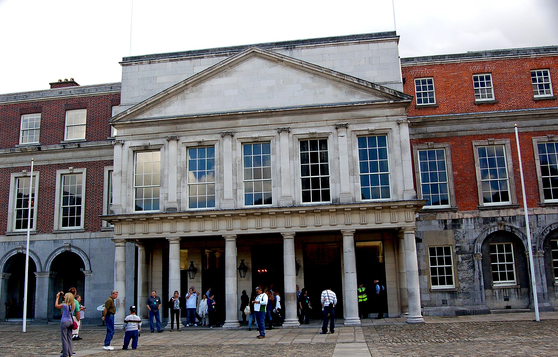 The entrance to the State Apartments of Dublin Castle