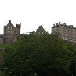 Edinburgh Castle towering over the city on its ancient volcanic rock, the most besieged place in Britain