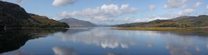 Eilean Donan Castle on its little island where three sea lochs meet, one of the most photographed castles in the world