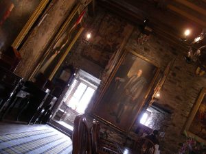 Inside the restored castle, furnished to evoke the home of a Highland clan